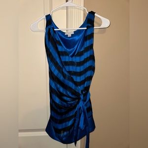 NY&Co Blue Wrap Top